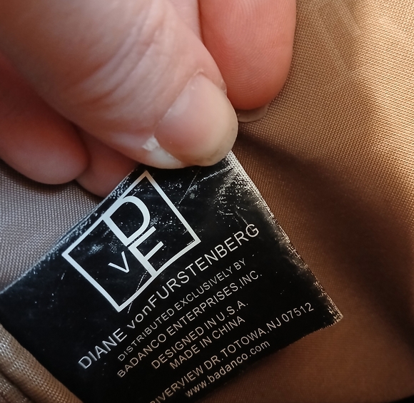 Vintage Diane VonFurstenberg Canvas & Leather Flap Opening Briefcase - Picture 3 of 13